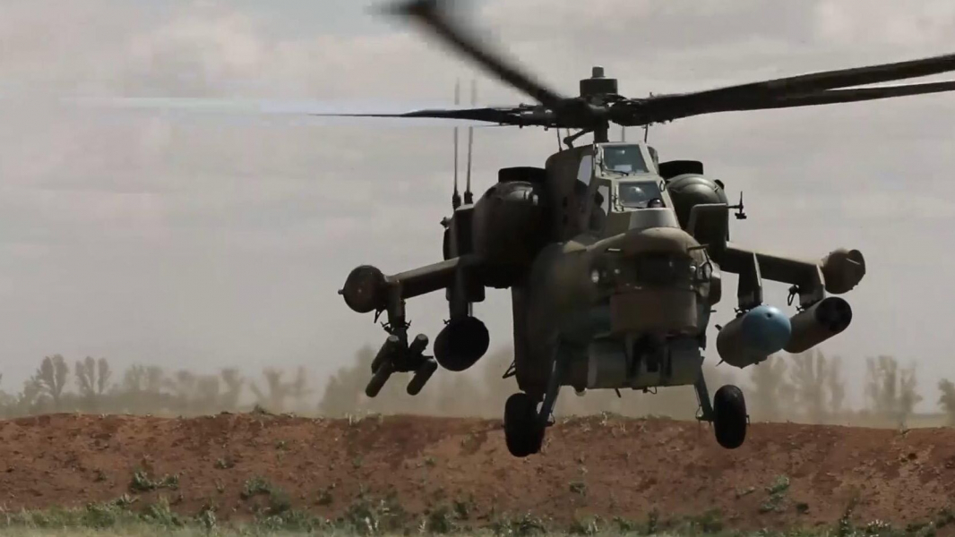 МО РФ: Ми-28НМ нанес удар по живой силе и бронетехнике ВСУ в курском приграничье